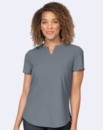 Notch Neck Stretch Blouse (1096)