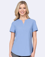 Notch Neck Stretch Blouse (1096)