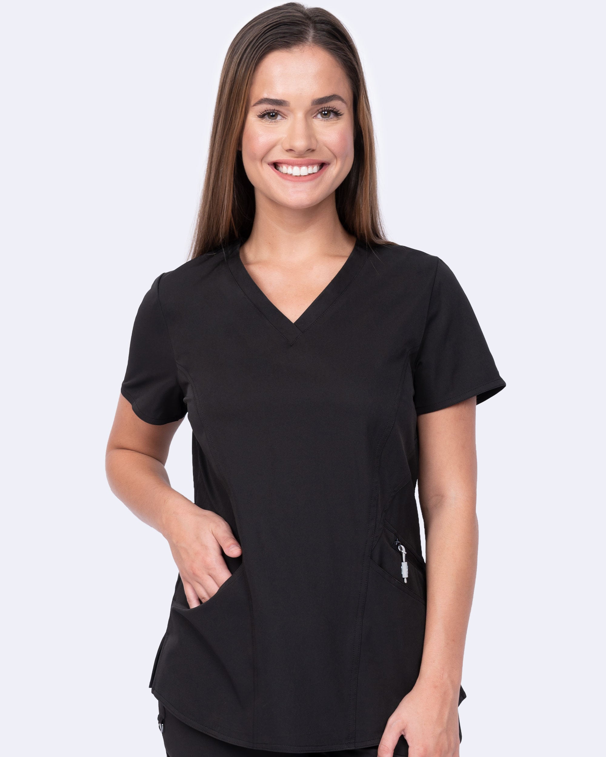 V-neck Scrub Top (1084)