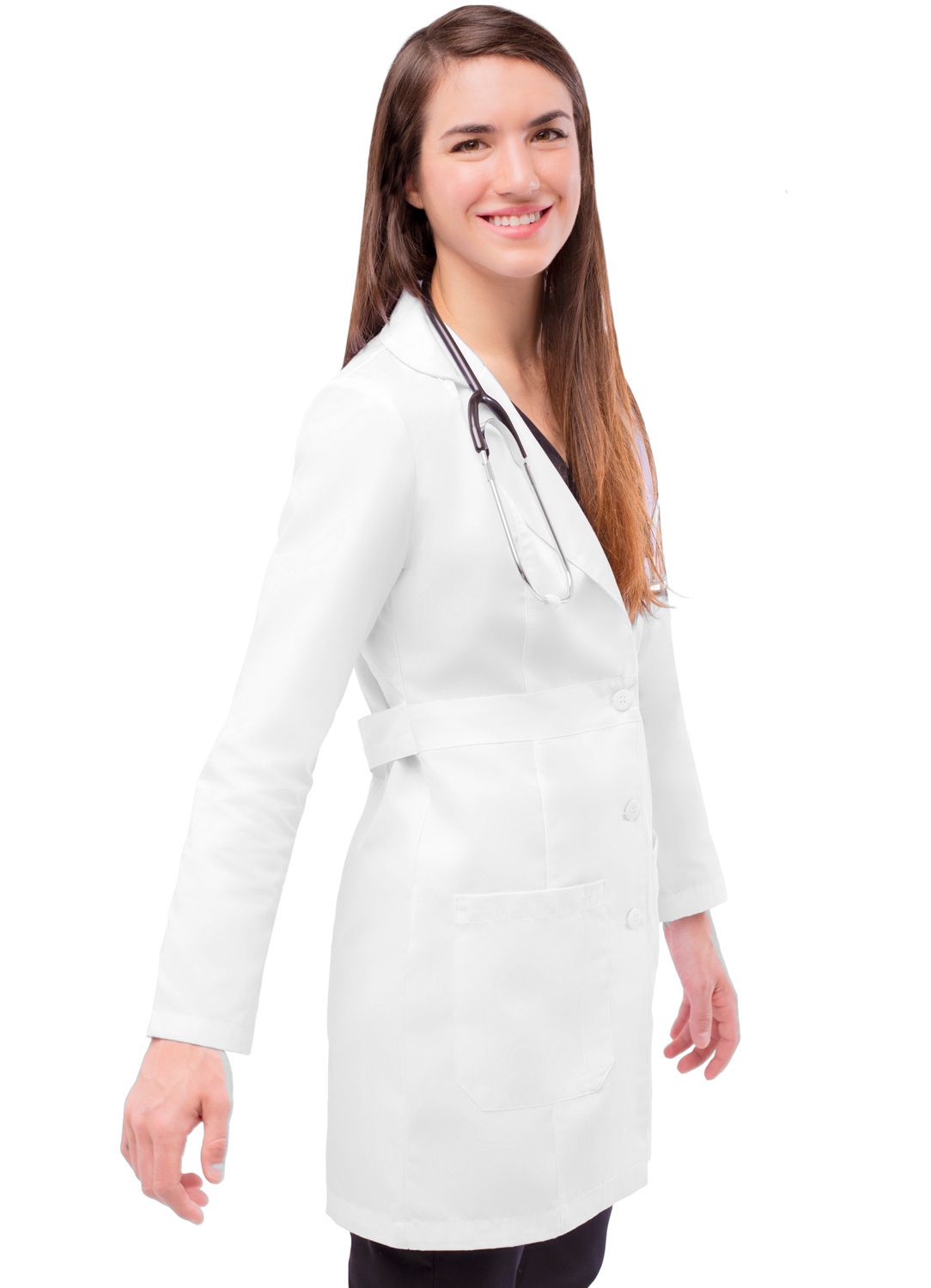 Women's 33" Adjustable Belt Lab Coat