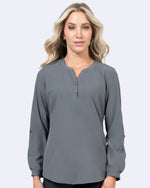 Stretch Blouse with 3/4 Roll Sleeves (1035)
